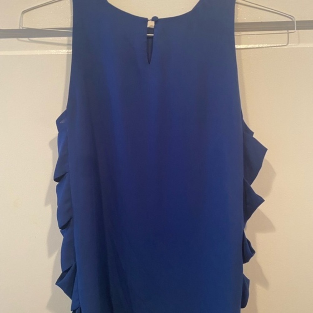 BCBG MAXAZRIA COBALT BLUE TANK TOP SIZE XXS